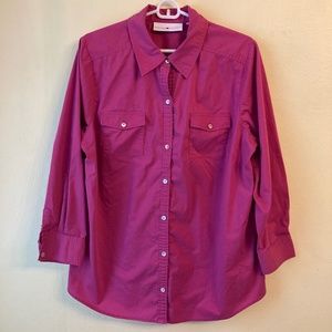 Avenue Studio Pink Button Down Shirt 14/16